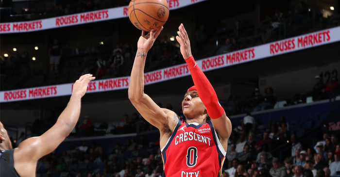 世界杯高清直播软件官网下载入口-生涯之夜！费尔斯狂砍40分 创鹈鹕新秀单场得分纪录|爵士|北京|投篮|杰雷米亚-费尔斯|新奥尔良鹈鹕队_新浪体育_新浪新闻